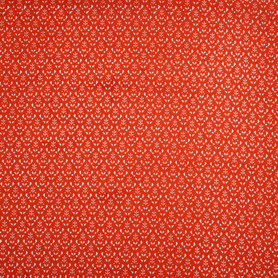 Orange Floral Pure Cotton Printed Unstitched Fabric