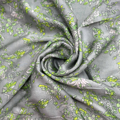 Multicolor Floral Printed Modal Satin Fabric