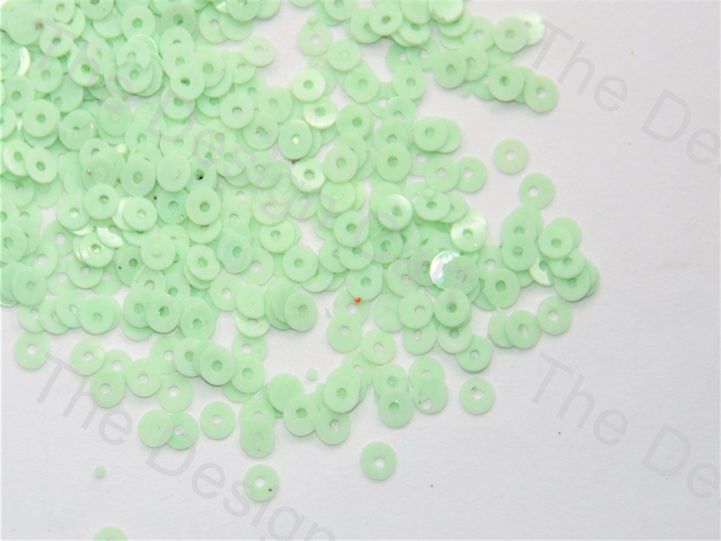 Mint Green Round Centre Hole Sequins (438450552866)