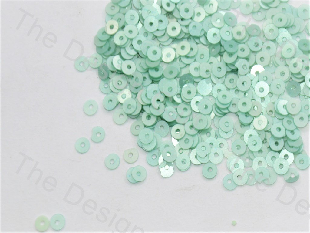 Dark Mint Green Round Centre Hole Sequins (438450651170)