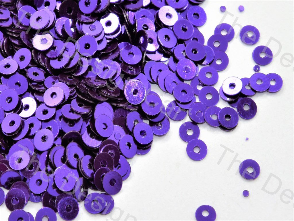 Violet Circular Centre Hole Sequins (533778006050)