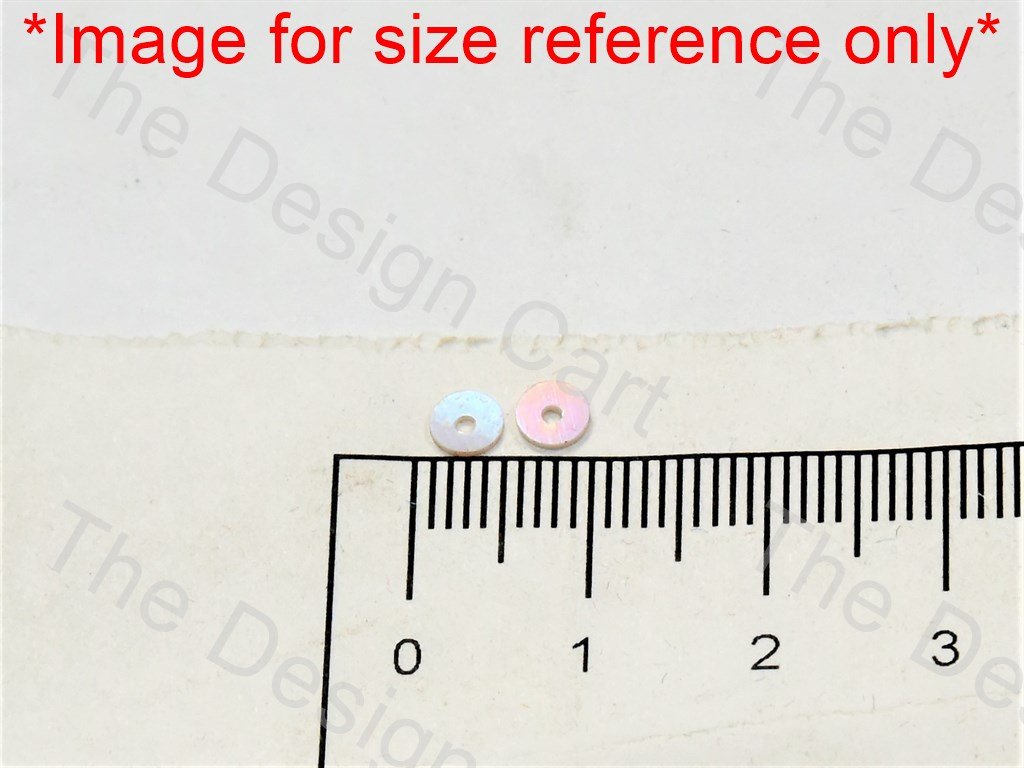 White Rainbow Opaque Centrehole Circular Sequins - The Design Cart (549511954466)