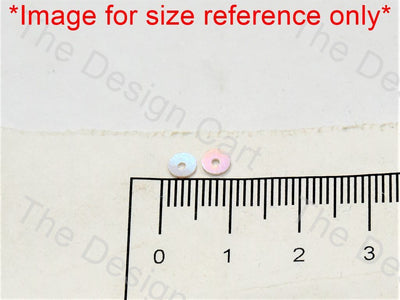 White Rainbow Opaque Centrehole Circular Sequins - The Design Cart (549511954466)