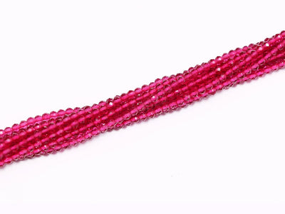 Deep Pink Trans Hydro Spherical Crystal Beads (Wholesale)