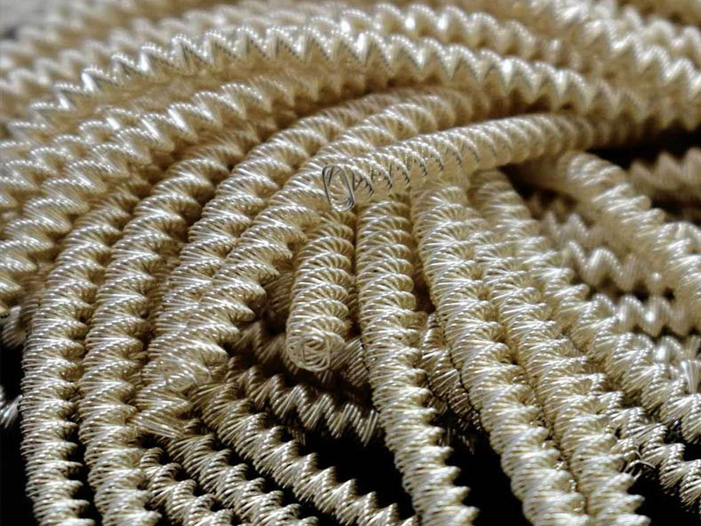 Light Cream Spiral Dabka / French Wire (Wholesale)