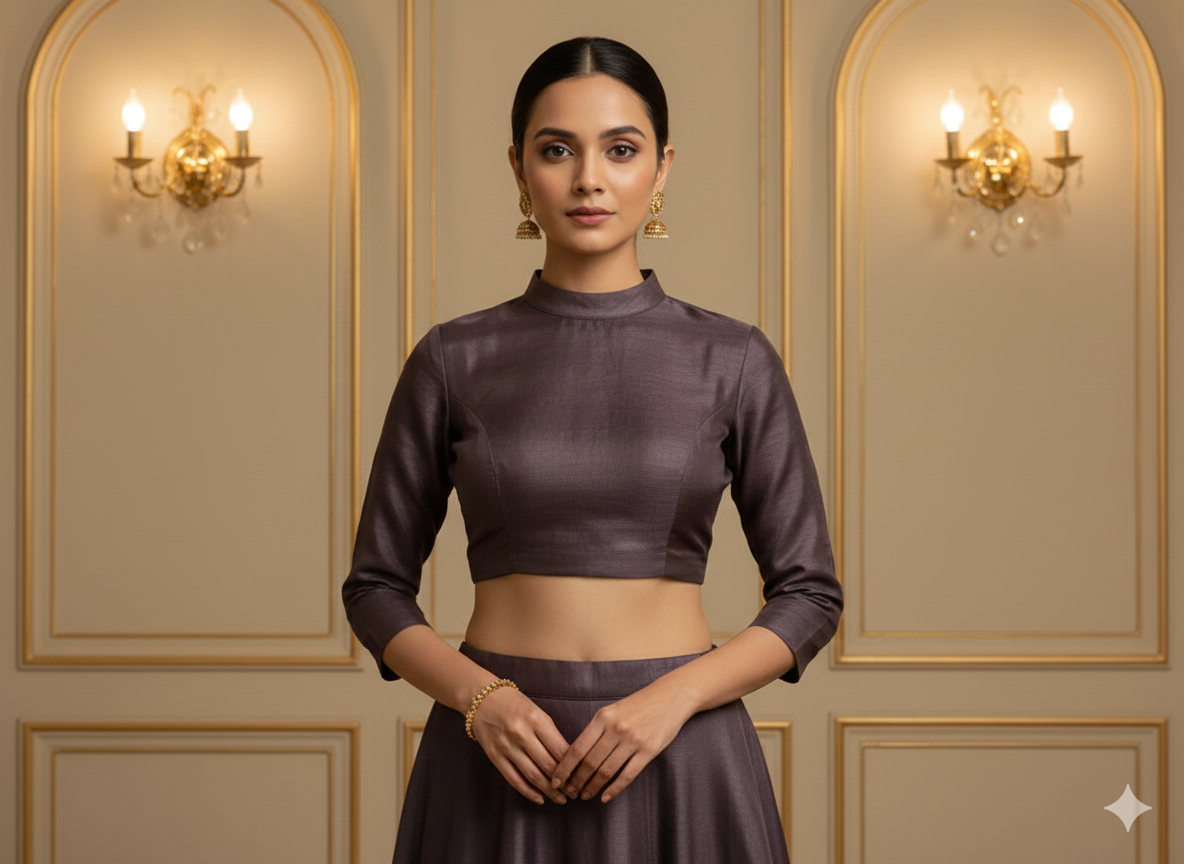 Dark Plum Mulberry Heavy Raw Silk