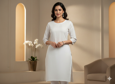 शुद्ध सफेद रंगे जाने योग्य 100% शुद्ध मुल हल्के वजन का सूती कपड़ा