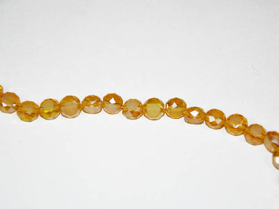 Golden Shadow Flat Faceted Crystal Beads (Wholesale)