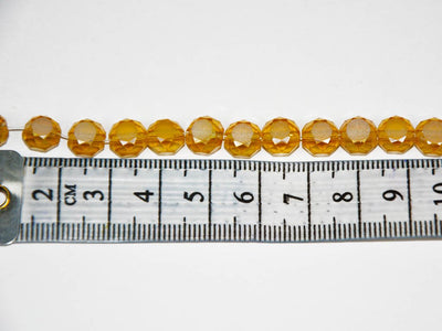 Golden Shadow Flat Faceted Crystal Beads (Wholesale)