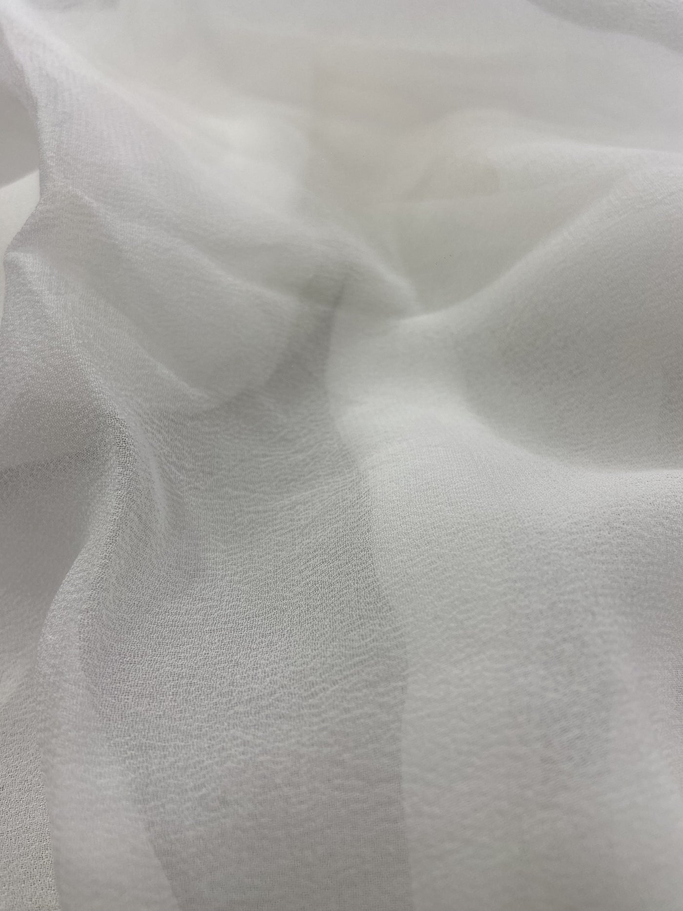 Pure White Plain Viscose Dyeable Georgette Fabric (Wholesale)