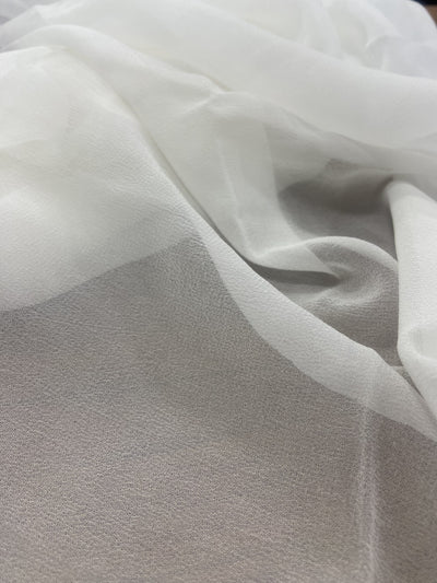Pure White Plain Viscose Dyeable Georgette Fabric (Wholesale)