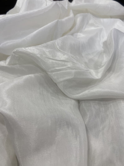 Pure White Plain Viscose Dyeabale Muslin Fabric (Wholesale)