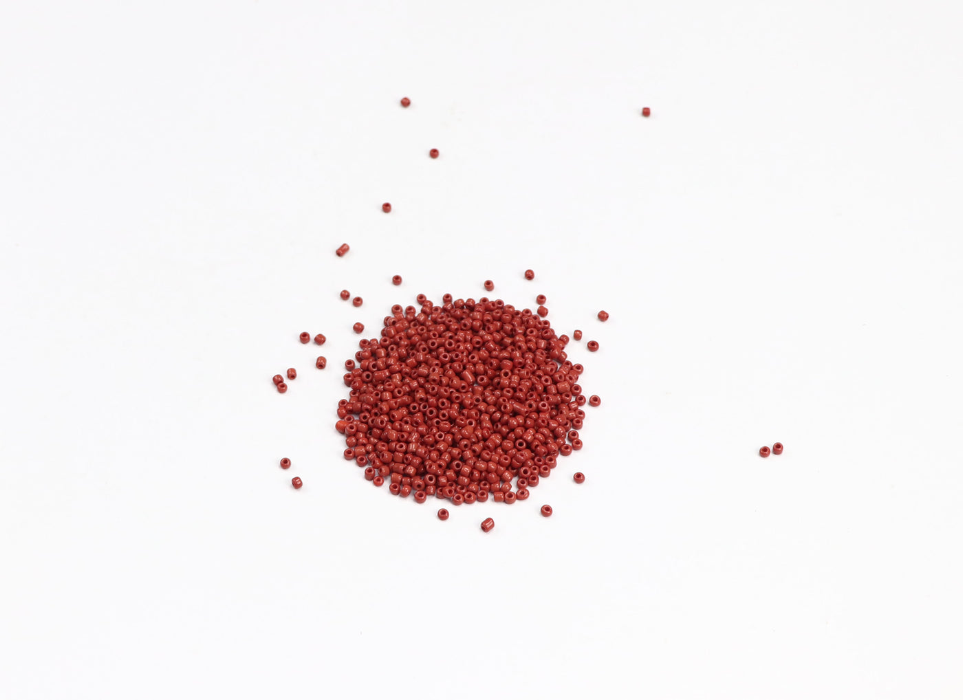 Maroon Round Shape Fancy Seed Glass Beads