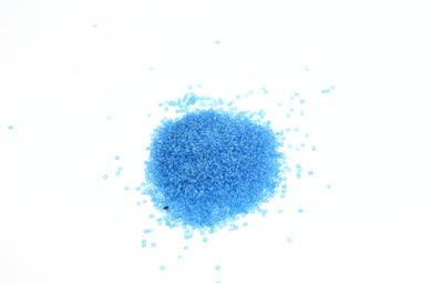 Blue Round Shape Fancy Seed Glass Beads