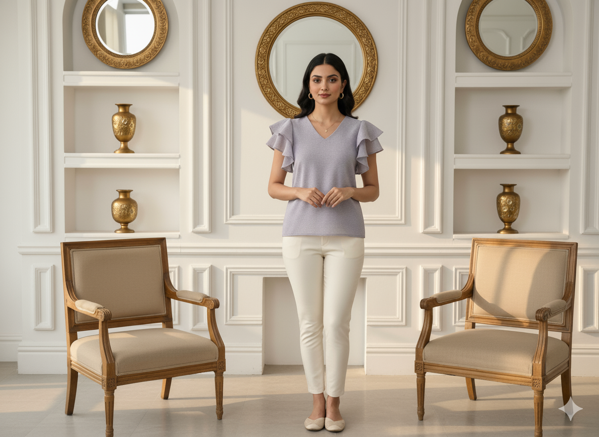 बेबी ब्लू प्लेन 60 ग्राम जॉर्जेट फ़ैब्रिक