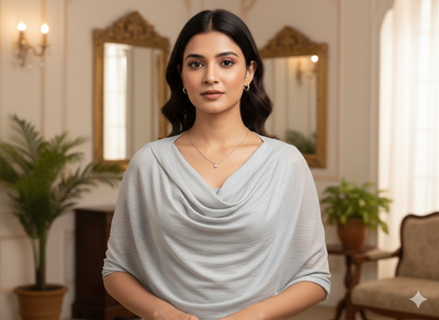 मोती सफ़ेद सादा 60 ग्राम जॉर्जेट कपड़ा