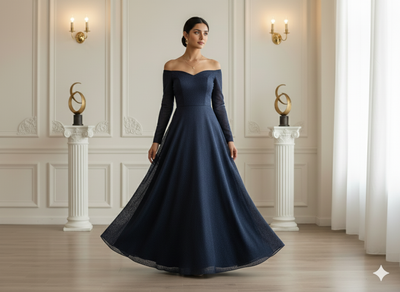 गहरा ग्रे सादा 60 ग्राम जॉर्जेट कपड़ा