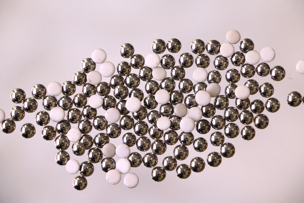 Silver Pearl Hotfix Rhinestones