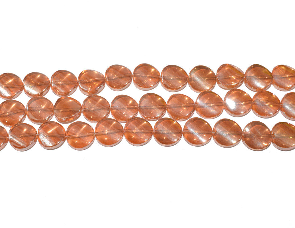 Orange Luster Designer Glass Beads