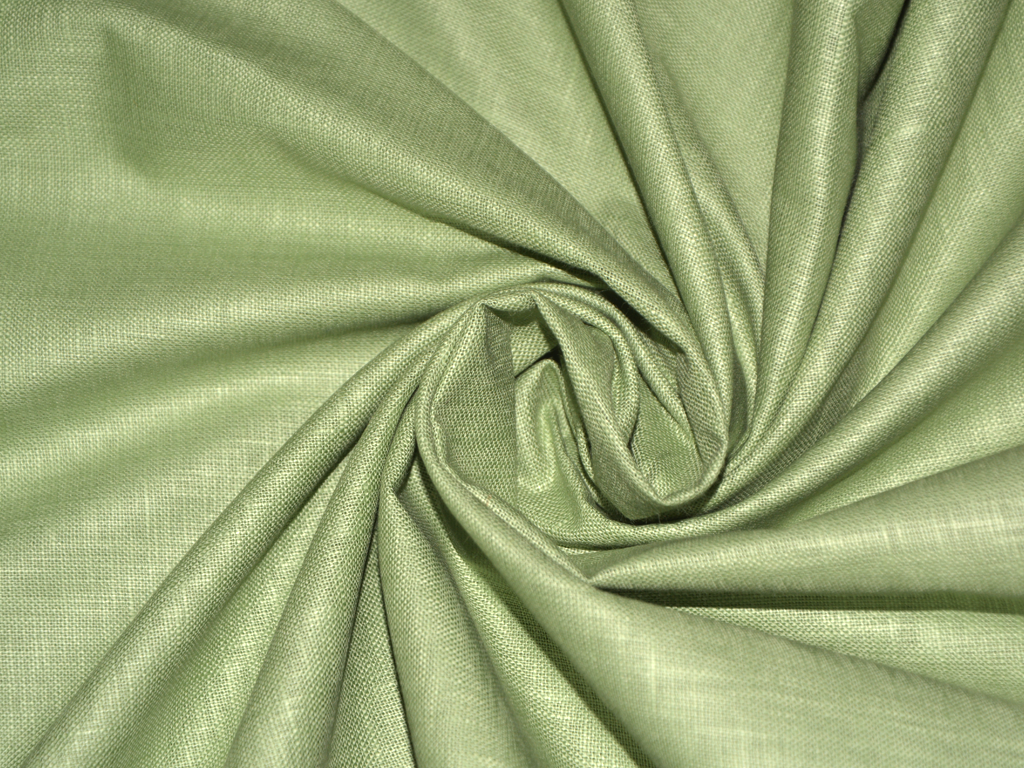 Light Mehndi Green Premium Linen 60 Lea Shirting Fabric