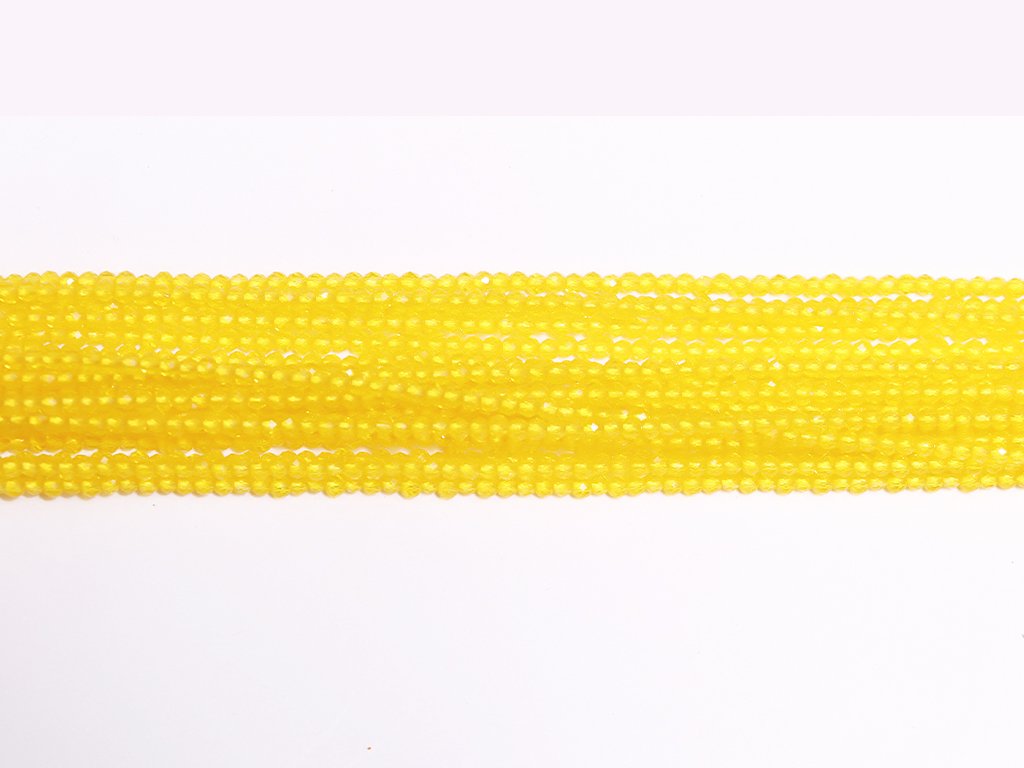 Lemon Yellow Opaque Hydro Spherical Crystal Beads (Wholesale)