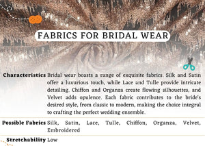 Fabrics For Bridal / Special Occasions