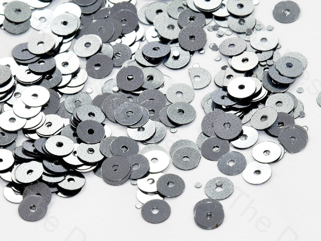 Silver Gray Metallic Circular Sequins | The Design Cart (541346955298)