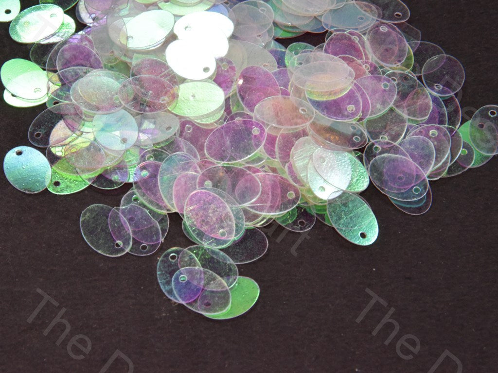 Oval Transparent Rainbow Sequins | The Design Cart (565521776674)