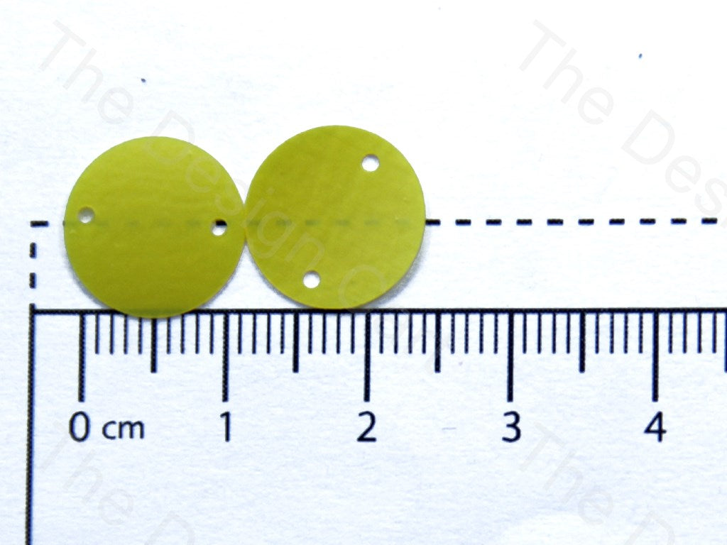 Lime Yellow Two Hole Circular Sequins | The Design Cart (1378153562146)