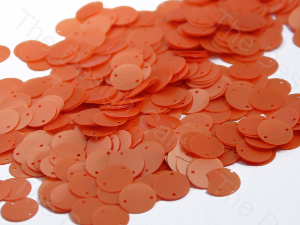 Orange Two Hole Circular Sequins | The Design Cart (1378153725986)