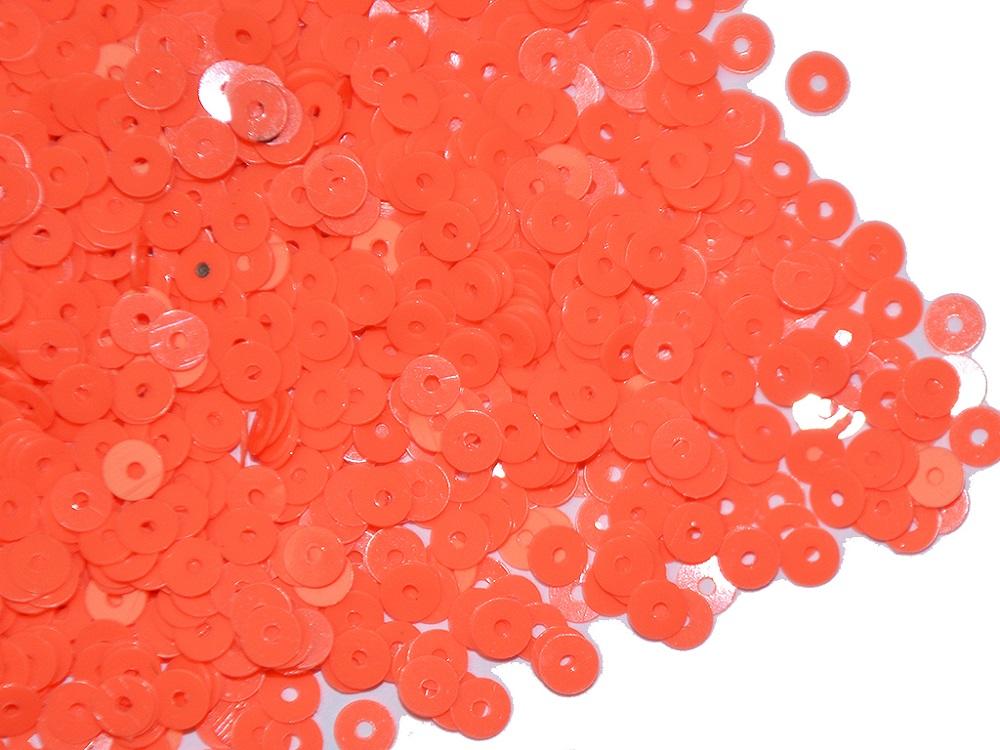 neon-orange-circular-plastic-sequins
