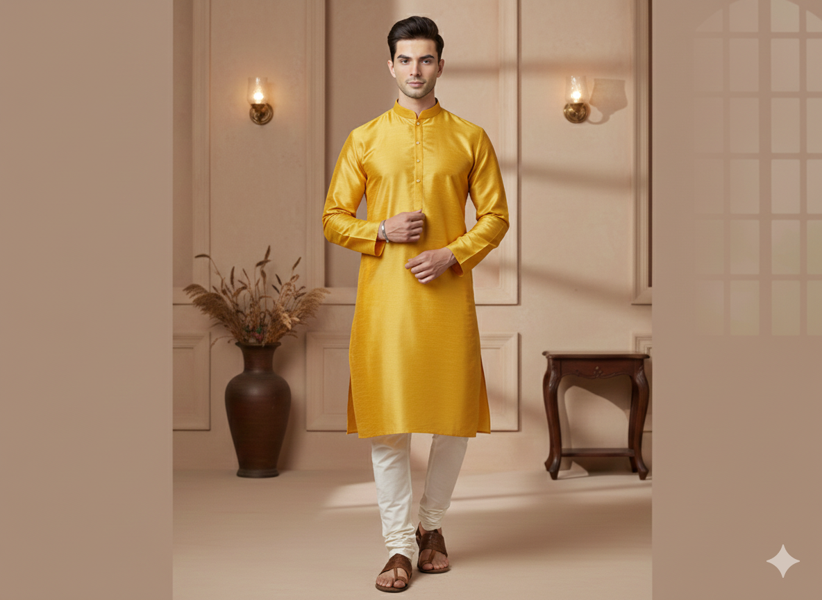 Saffron Sun Mulberry Heavy Raw Silk