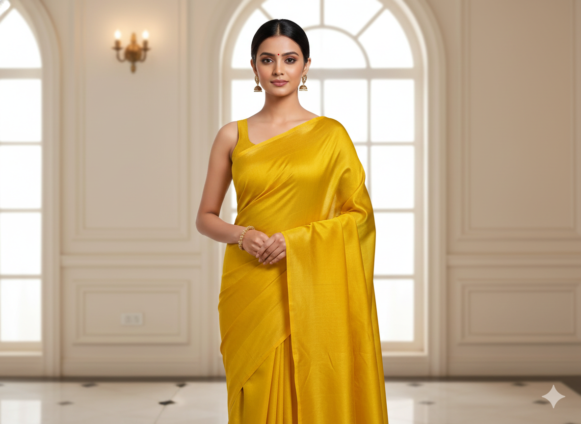 Saffron Sun Mulberry Heavy Raw Silk