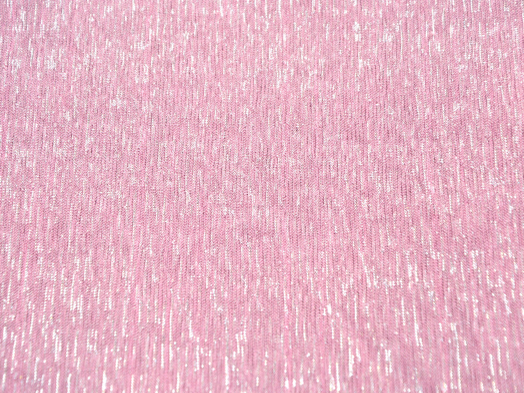 Onion Pink Plain Crushed Shimmer Terylene Mesh Net Fabric