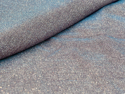 Pink & Blue Plain Shimmer Interlock Bonding Fabric