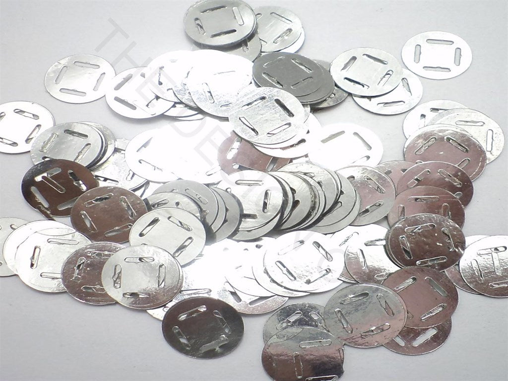 Silver Round Sequins | The Design Cart (3765828255778)