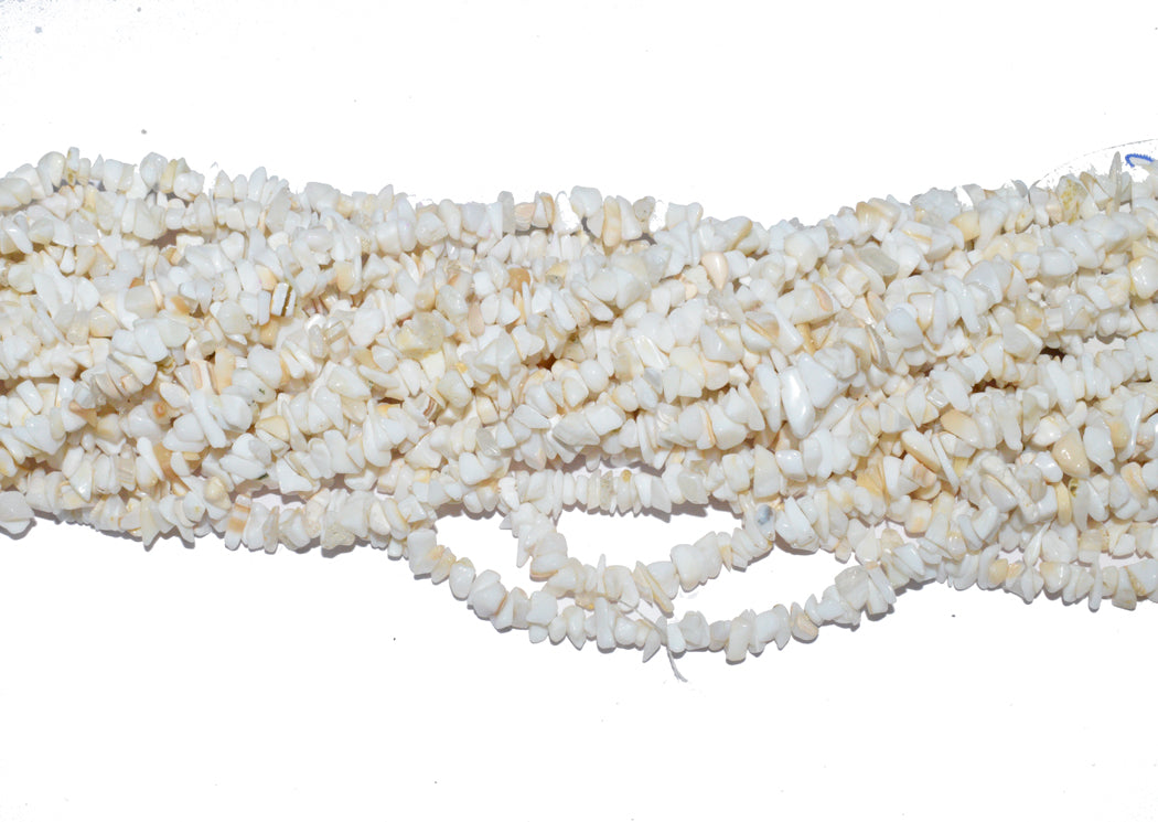 White A1 Sell Stone Uncut Chips Semi-Precious Beads