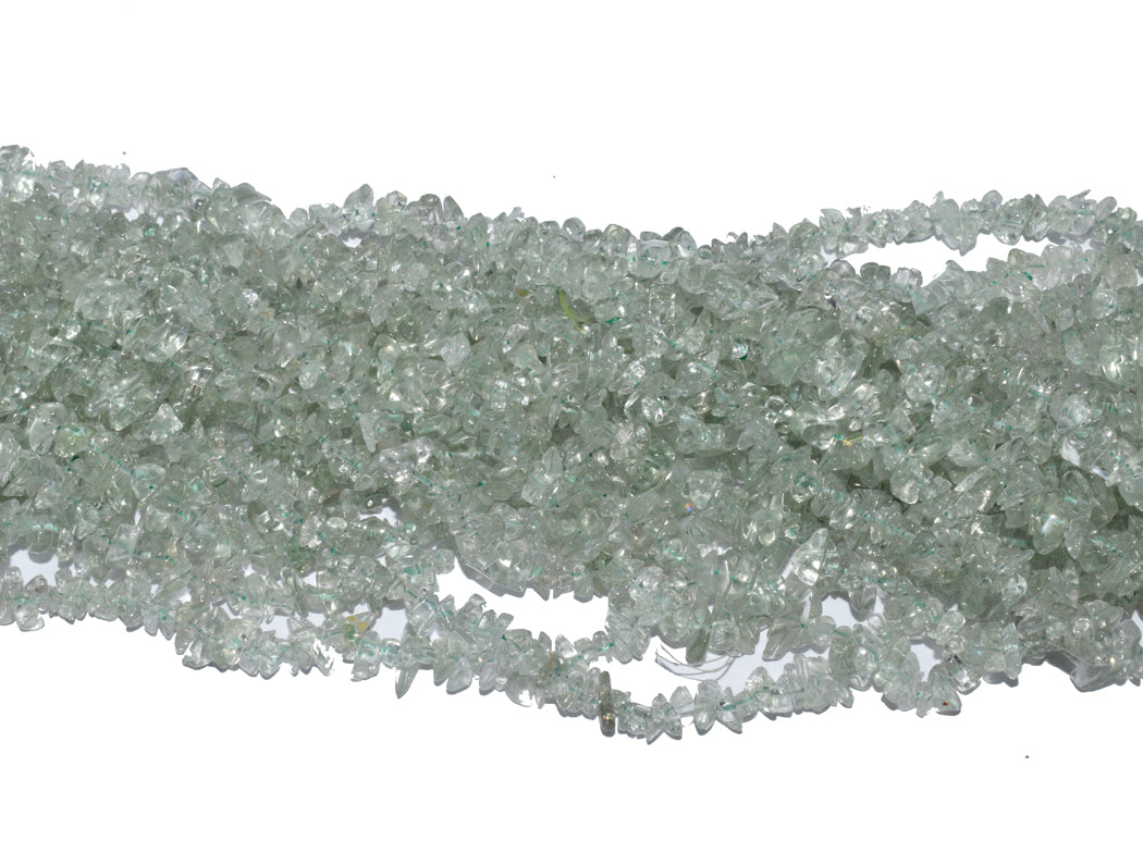 Fluorite Green Uncut Chips Semi-Precious Beads