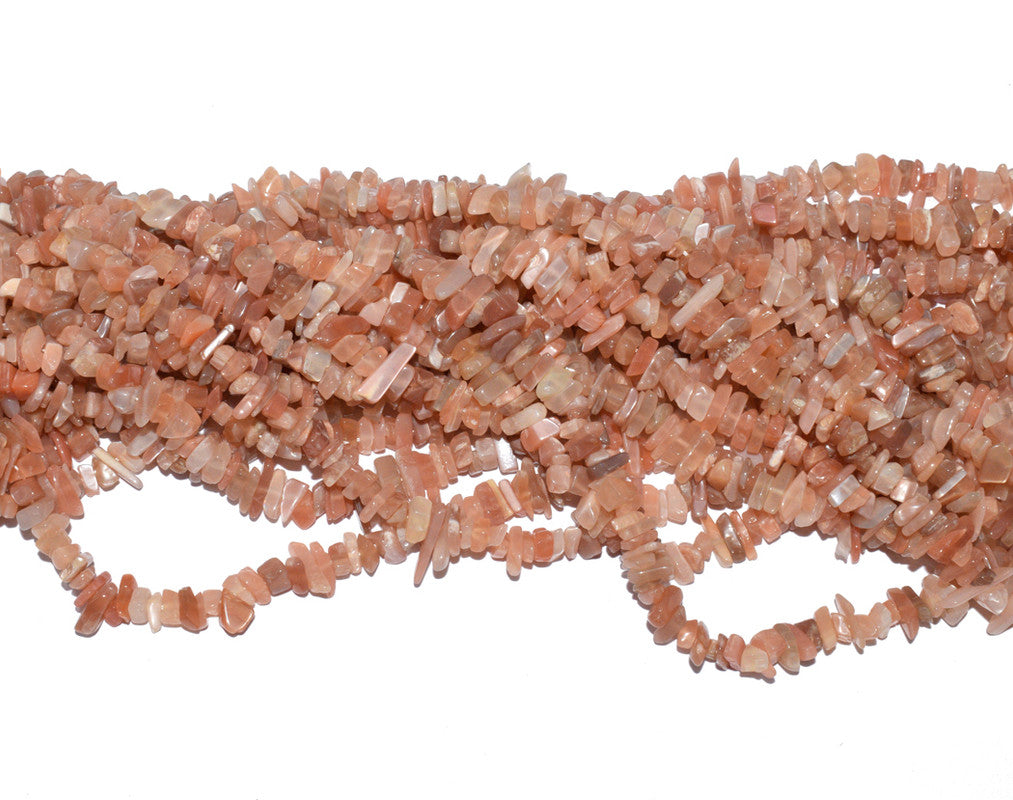 Pinkish Peach Uncut Chips Semi-Precious Beads