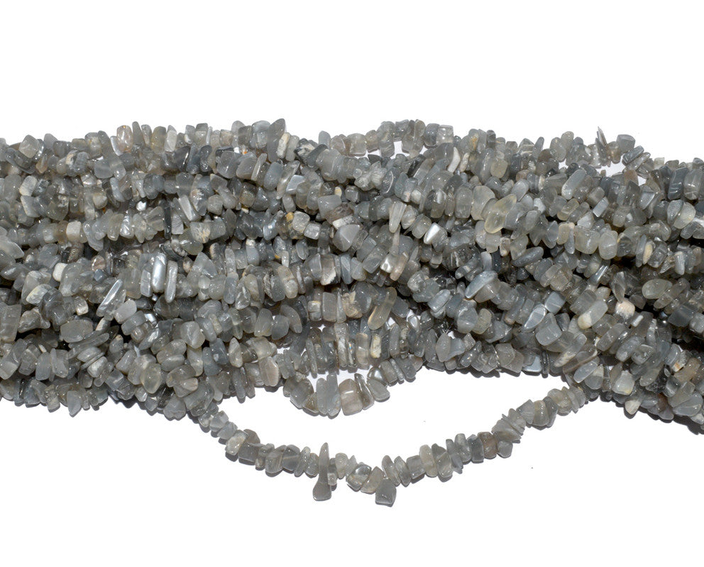 Gray Uncut Chips Semi-Precious Beads
