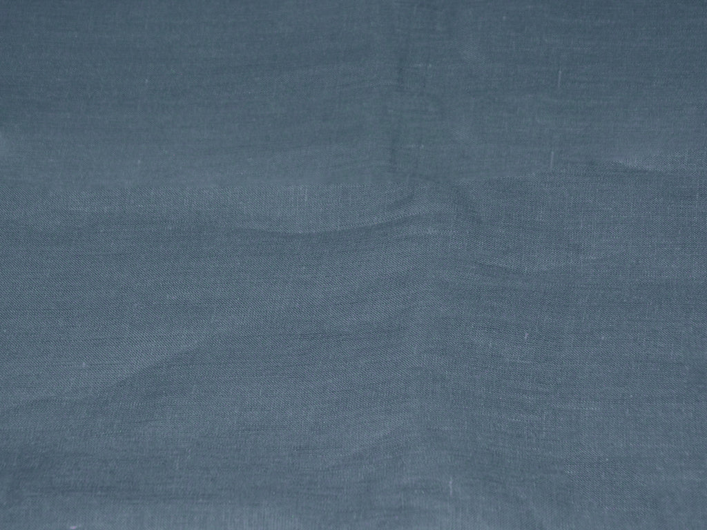 Precut of 1.5 Meters of Steel Blue Pure Linen 60 Lea Fabric