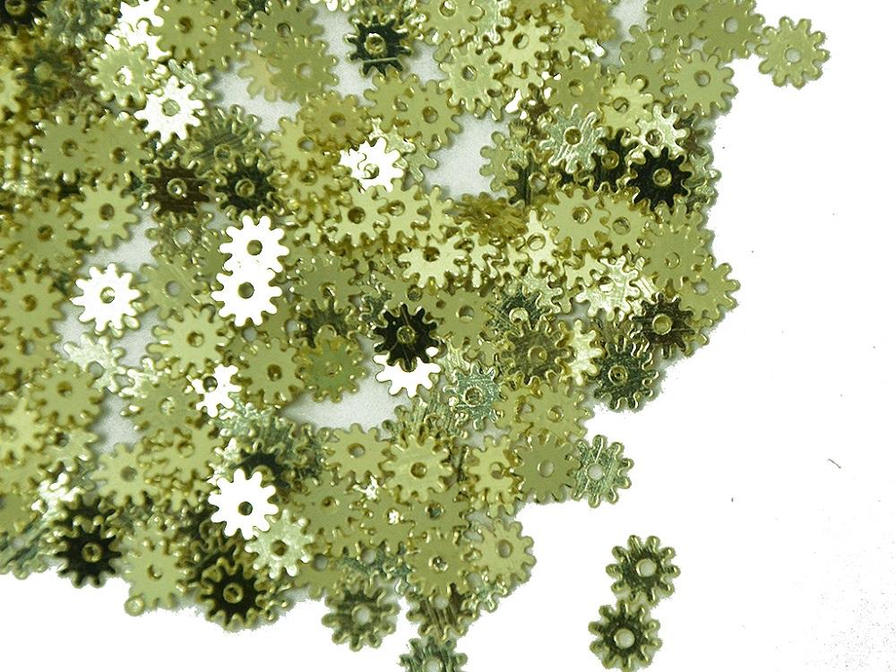 water-golden-circular-flower-plastic-sequins