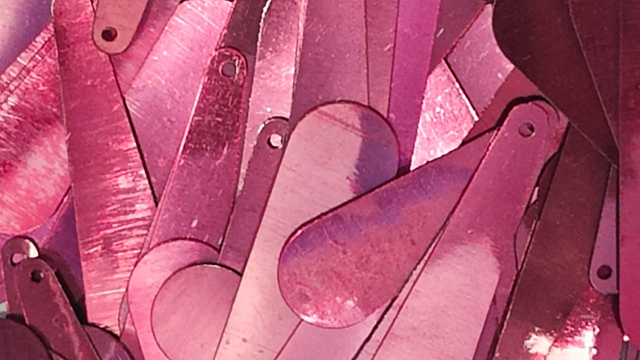 Burgundy Teardrop One Hole Plastic Sequins