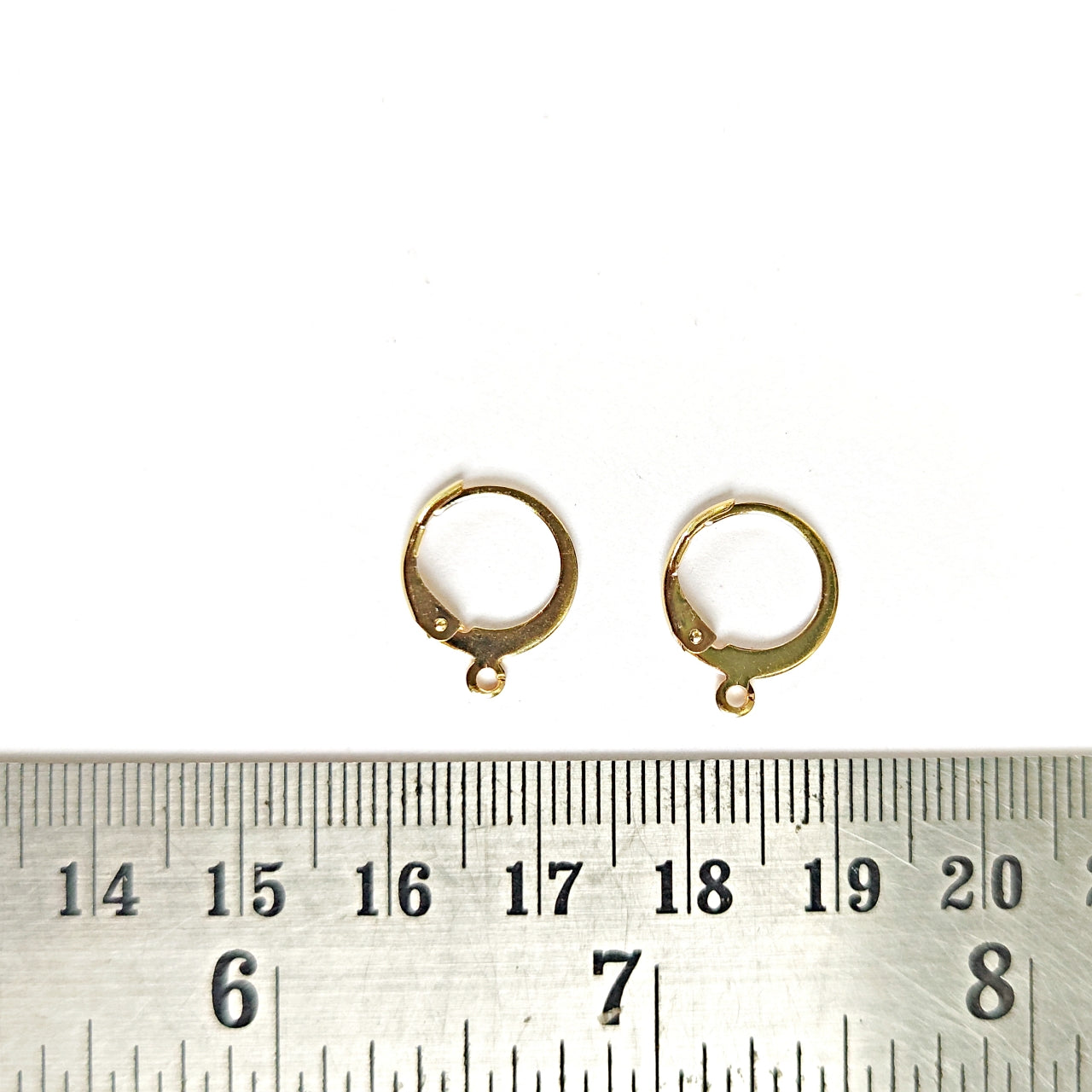 Anti tarnish steel 18k gold plated leverback hooks earrings findings