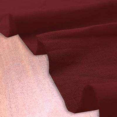 Maroon Plain  Mul-Mul Cotton Fabric