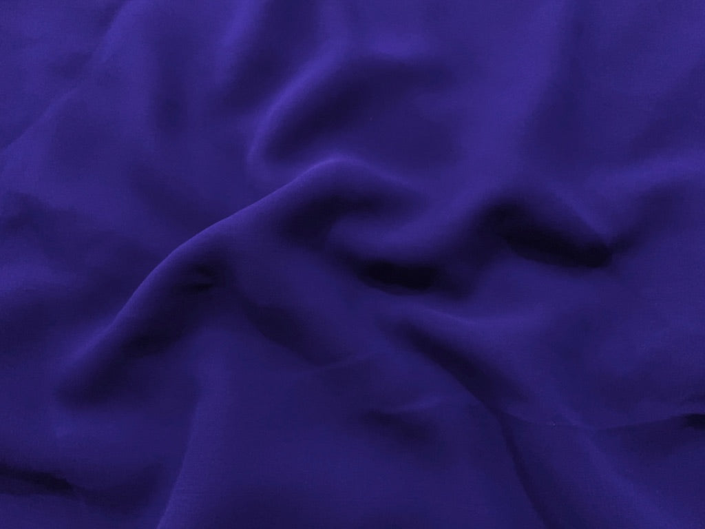 Royal Blue Plain Georgette Fabric