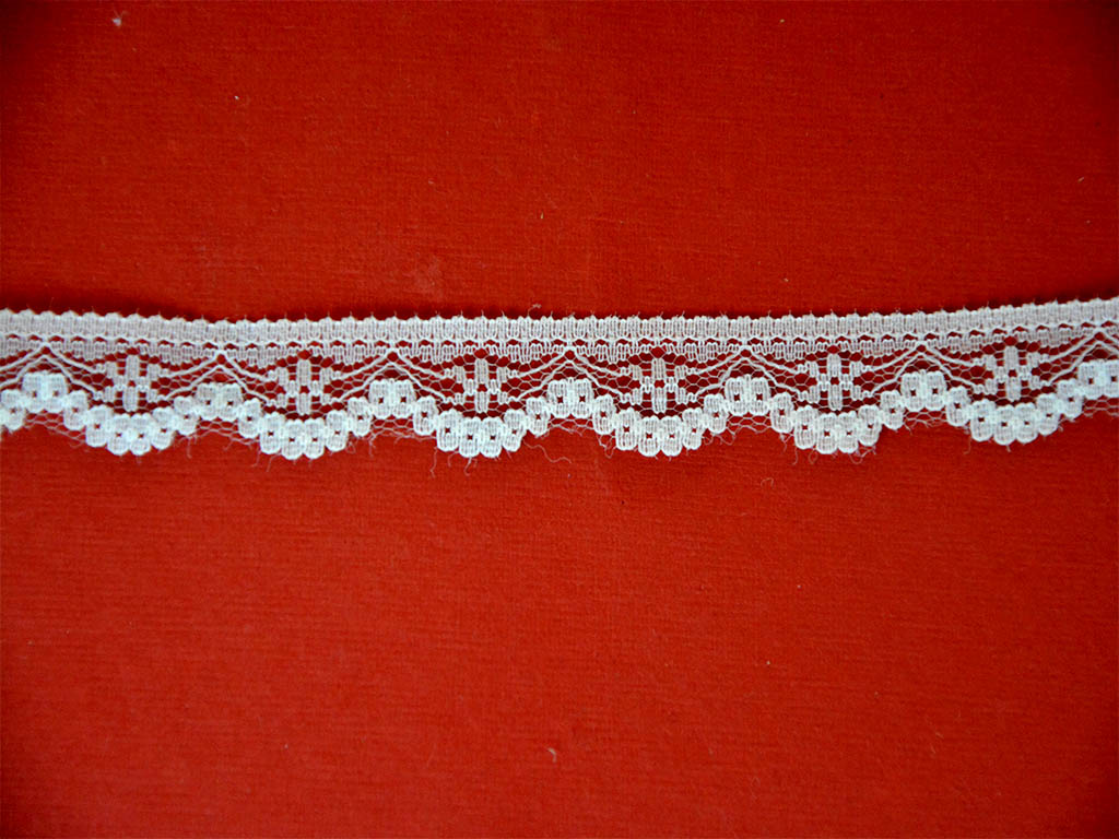 White Pattern 3 Cotton Net Lace