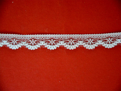 White Pattern 3 Cotton Net Lace (Wholesale)