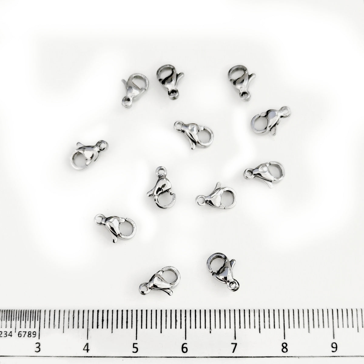 Anti Tarnish 304 Solid Stainless Steel Lobster Claw Clasps