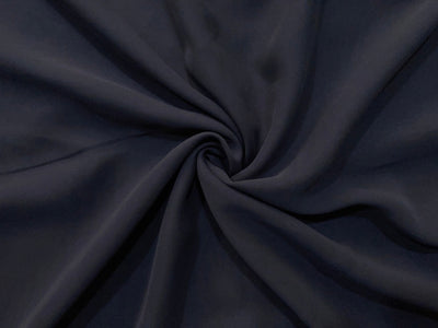 Precut of 2.5 Meters of Black Plain Georgette Fabric